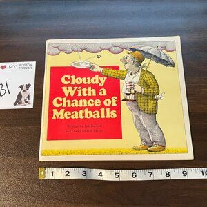 Cloudy With a Chance of Meatballs Vintage Book 1978 Houghton Mifflin Preowned